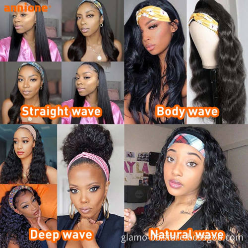 Kinky Curly Headband Wig Human Hair, Wholesale Straight Head Band Wig Virgin Hair,Human Hair Headband Wigs For Black Women
